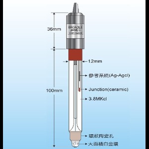 B.J.C Industrial ORP Electrode E-1313-ED1-M10ST